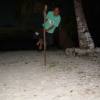 Swinging on a stick !