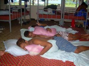 Sleeping Kiribati-style !