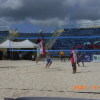 Tonga's Kama Manulevu at the net