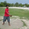 Where can he throw ?