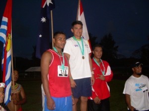 Octathlon medallists.