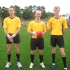 Thomas (middle) was one of leading umpires in 2008