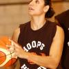 Rohanee Cox warming up before the game