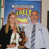Phillipa Eccleston of Bundanoon, AA Women's Premier League Player of the Year presented by Ian Campbell.
