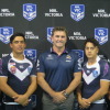Robbie Kearns with U20's and U18's Captains