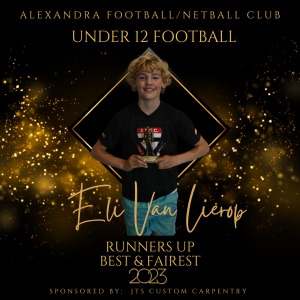 Under 12 Football Runners Up B&F