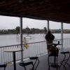 Parents keep an eye on things from the club's Deck