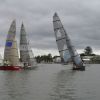 14 Feb Skiffs preparing for start